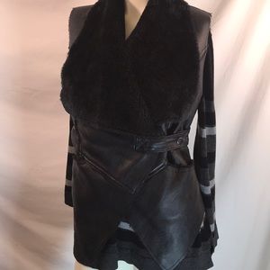 BLANK NYC faux shearling vest, size XS, EUC